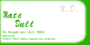 mate dull business card